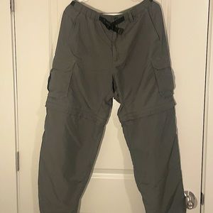 REI Zip leg outdoor nylon pants - one small flaw.
